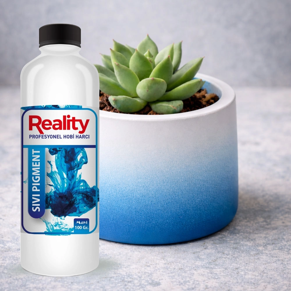 Reality Okyanus Mavisi Sıvı Pigment: Harç ve Beton Projelerinde Derin Mavi Tonu