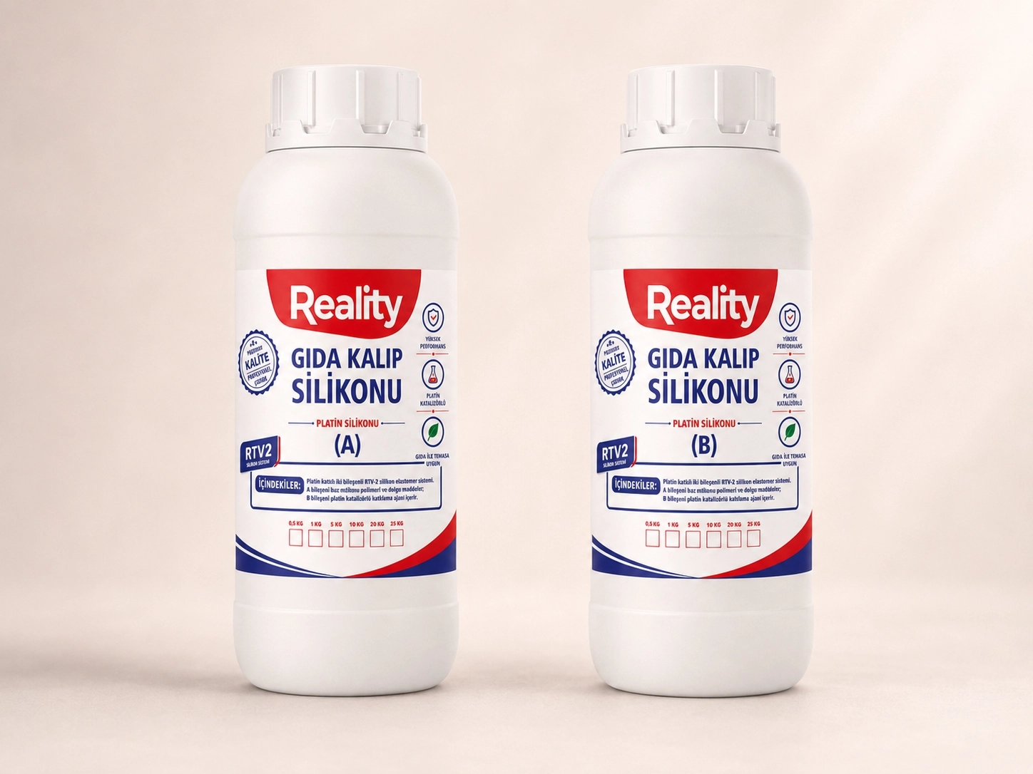 Gıda Kalıp Silikonu 40 Shore 500 Gr. Set