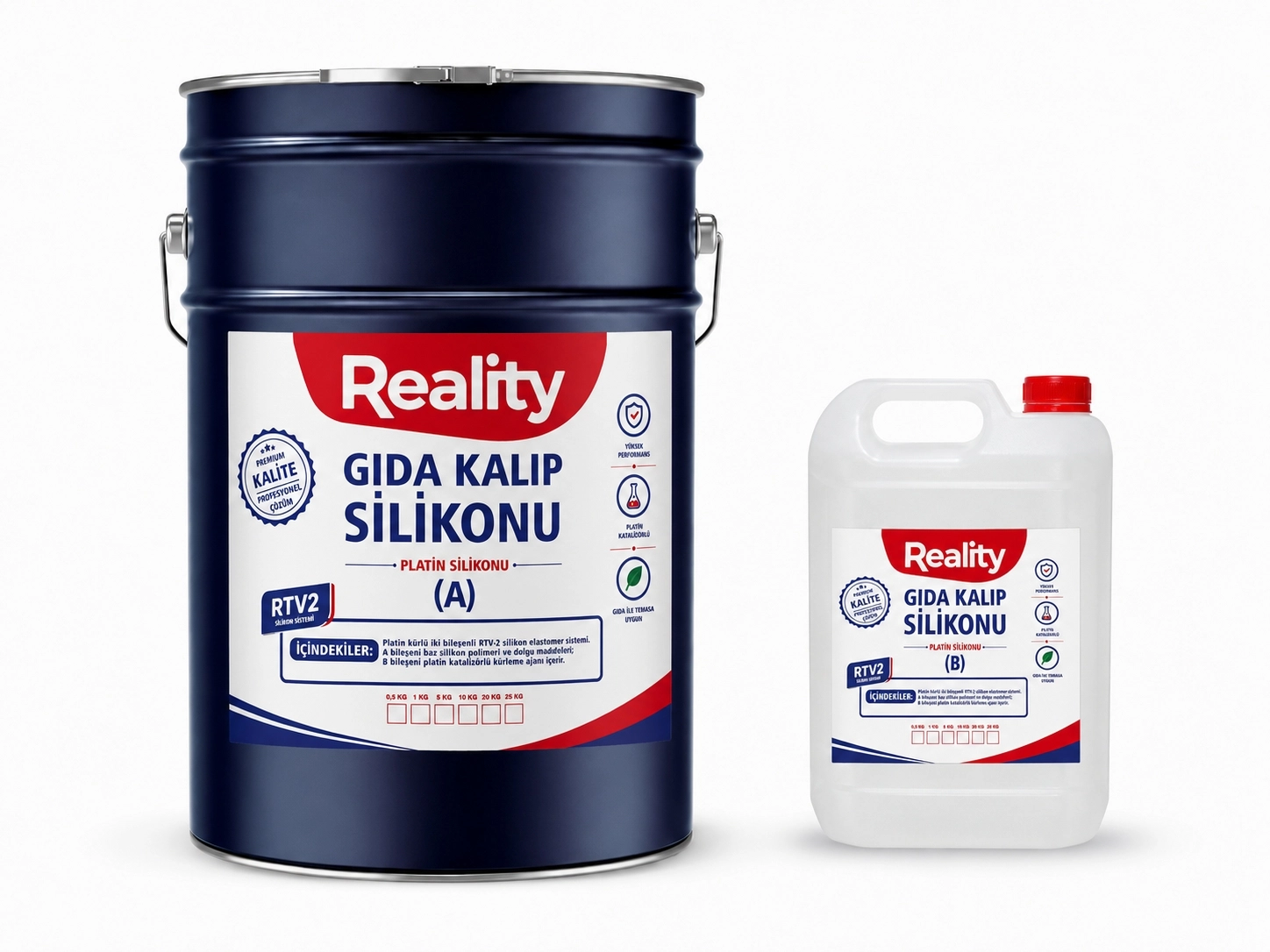 Gıda Kalıp Silikonu 10 Shore 25 kg Set
