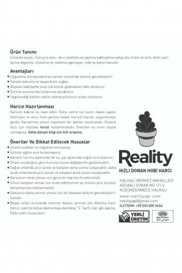 Hızlı Donan Beyaz Hobi Harcı