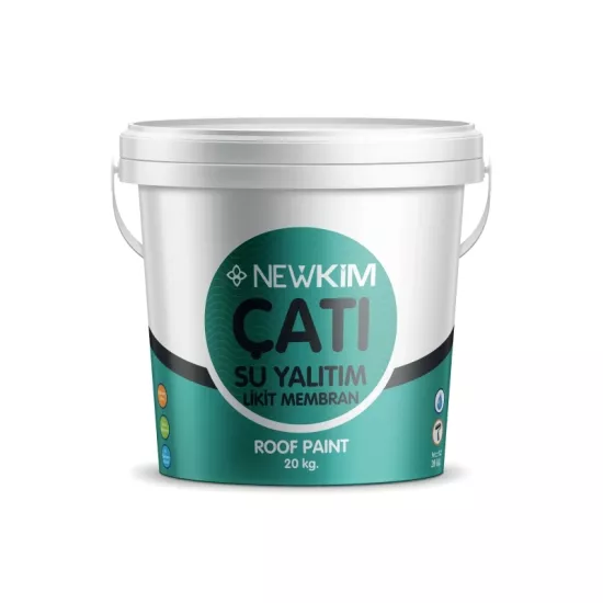 Roof Paint Çatı Su Yalıtım Likit Membran 20 Kg | UV Dayanımlı Esnek Çatı Yalıtımı