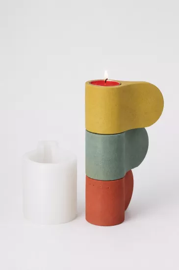 Reality Yapı Handle Tealight Silikon Kalıbı