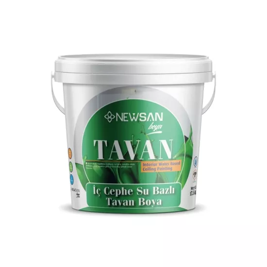 Tavan Boyası 17,5 Kg | Yüksek Örtücülük ve Mat Beyaz Görünüm