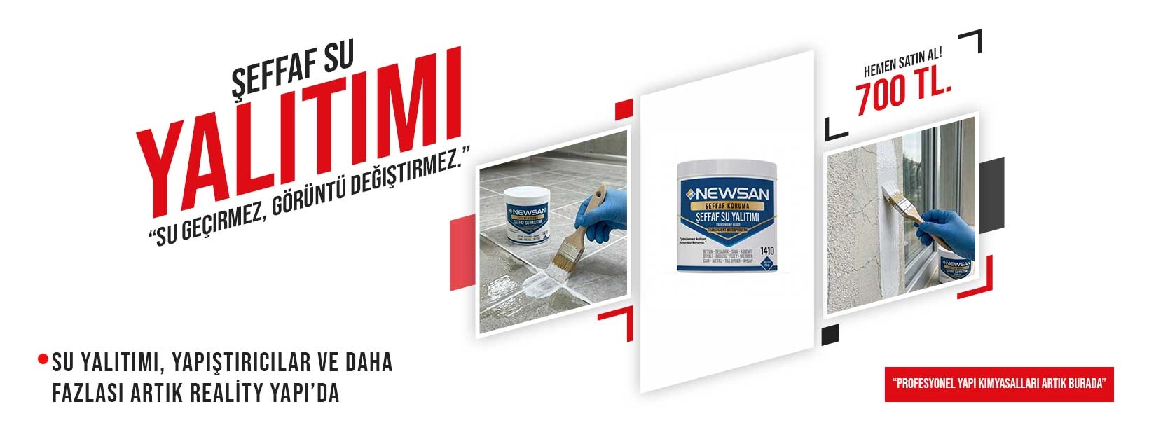 şeffaf su yalıtımı