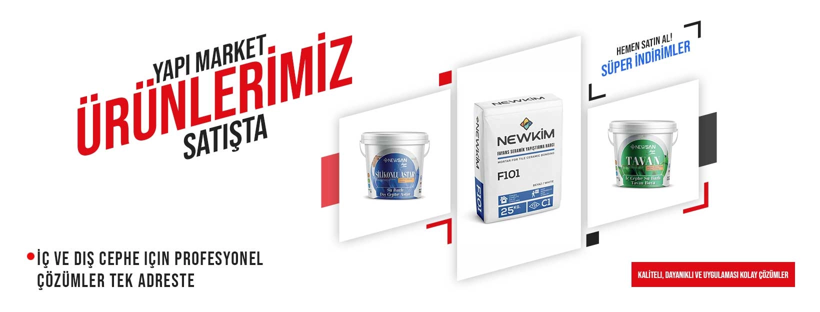 yapı kimyasalları, su yalıtımı, iç cephe boya, dış cephe boya